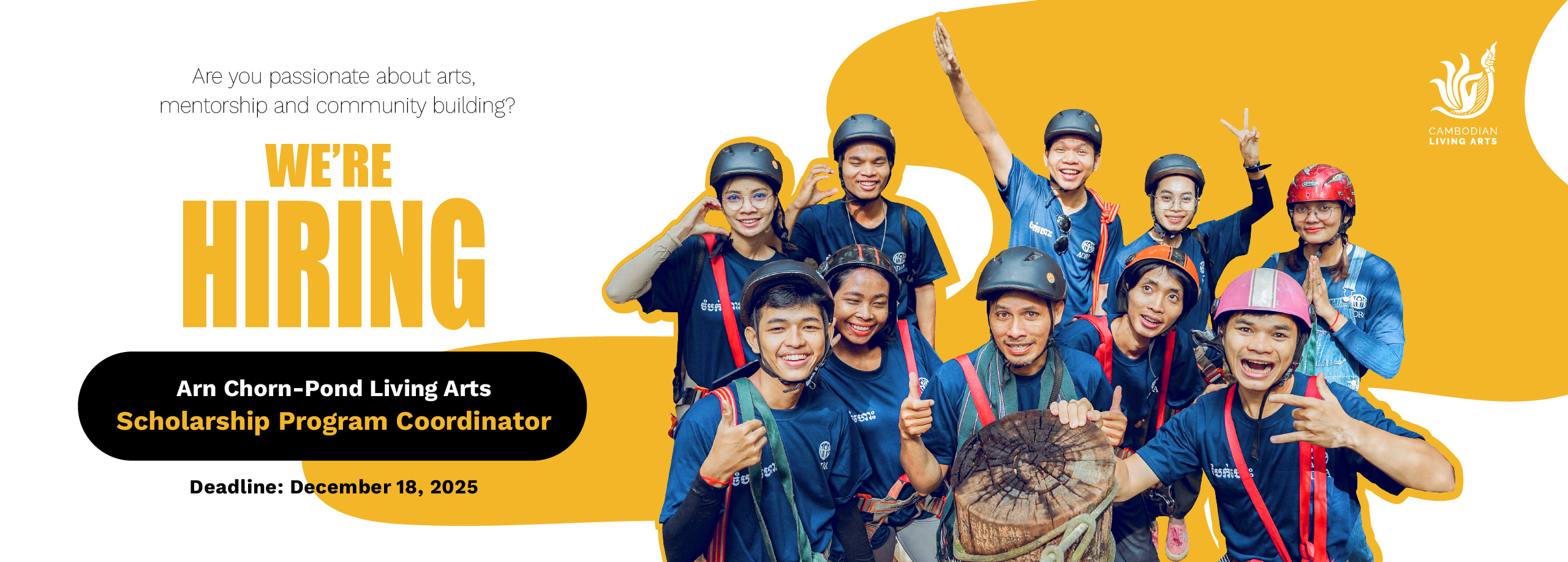 Job opportunity “Arn Chorn Pond Living Arts Scholarship Program Coordinator”