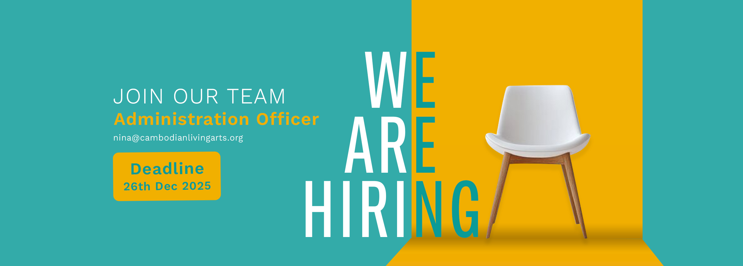 Job opportunity “Administration Officer”